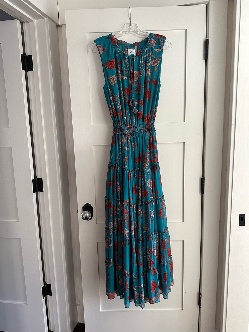 Misa Los Angeles X Revolve Hollen Dress Teal Maxi